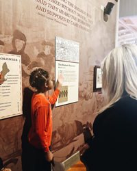 Students exploring With Liberty and Justice for All